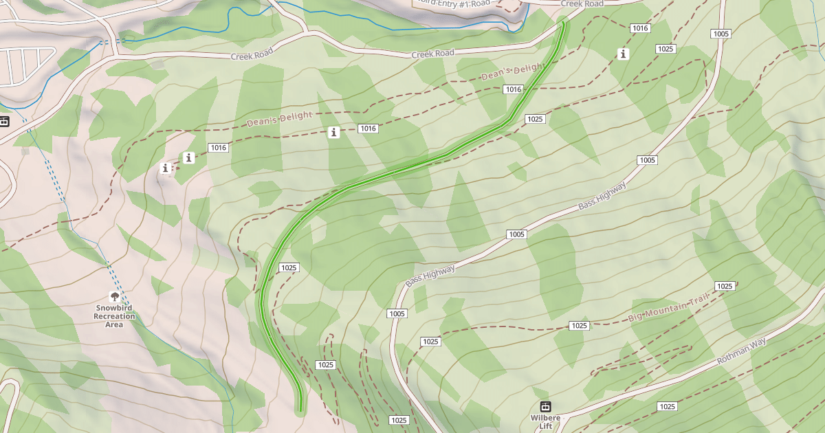 Map preview of Miner's Road
