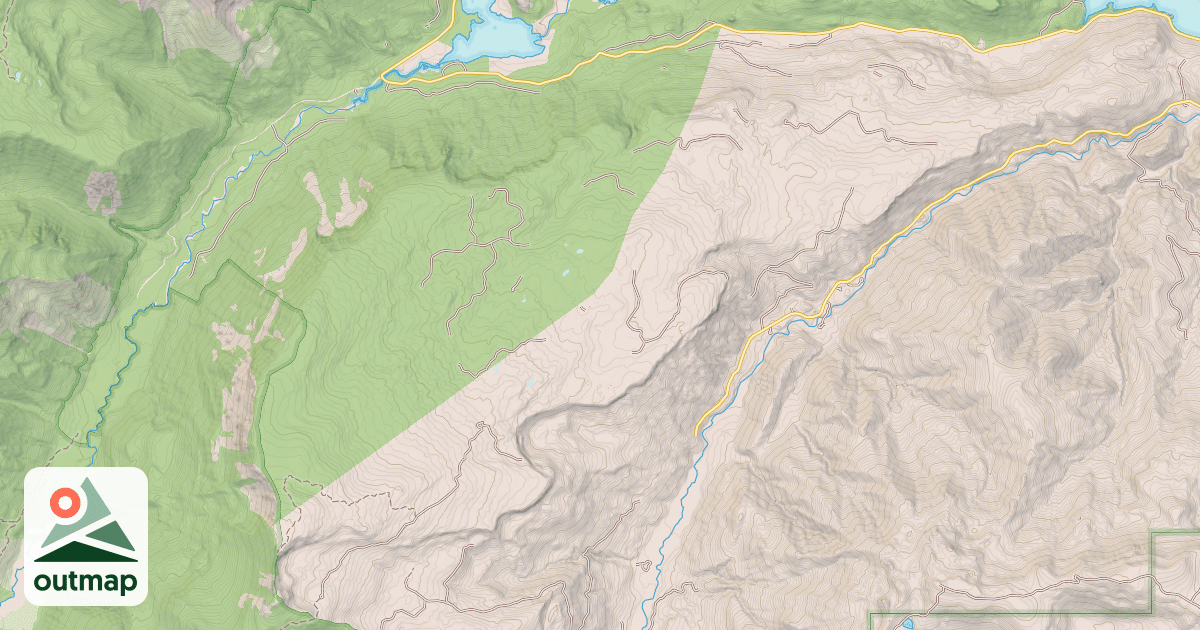 Map of BEAR CREEK MOUNTAIN SNOWMOBILE