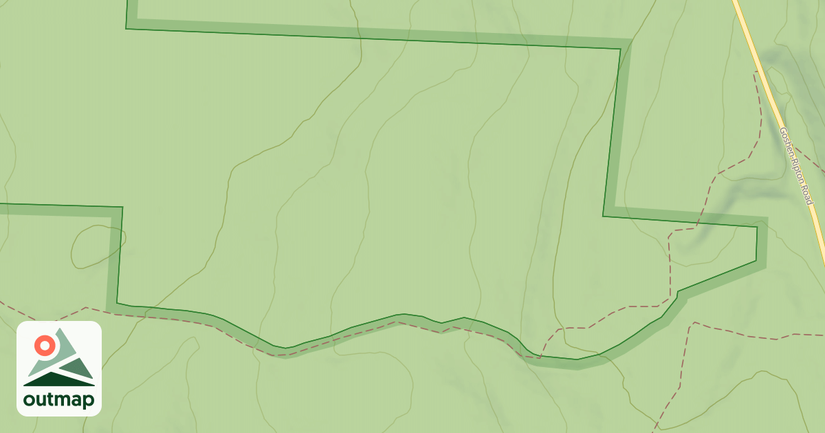 Map of Goshen Dam