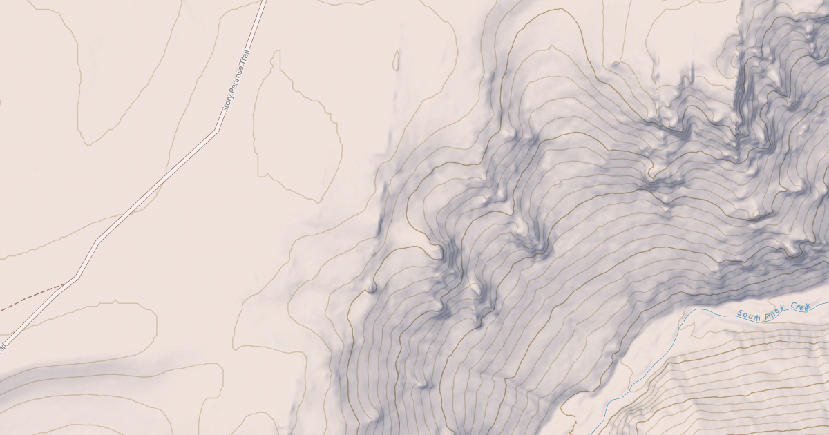 Map preview of South Piney Atv