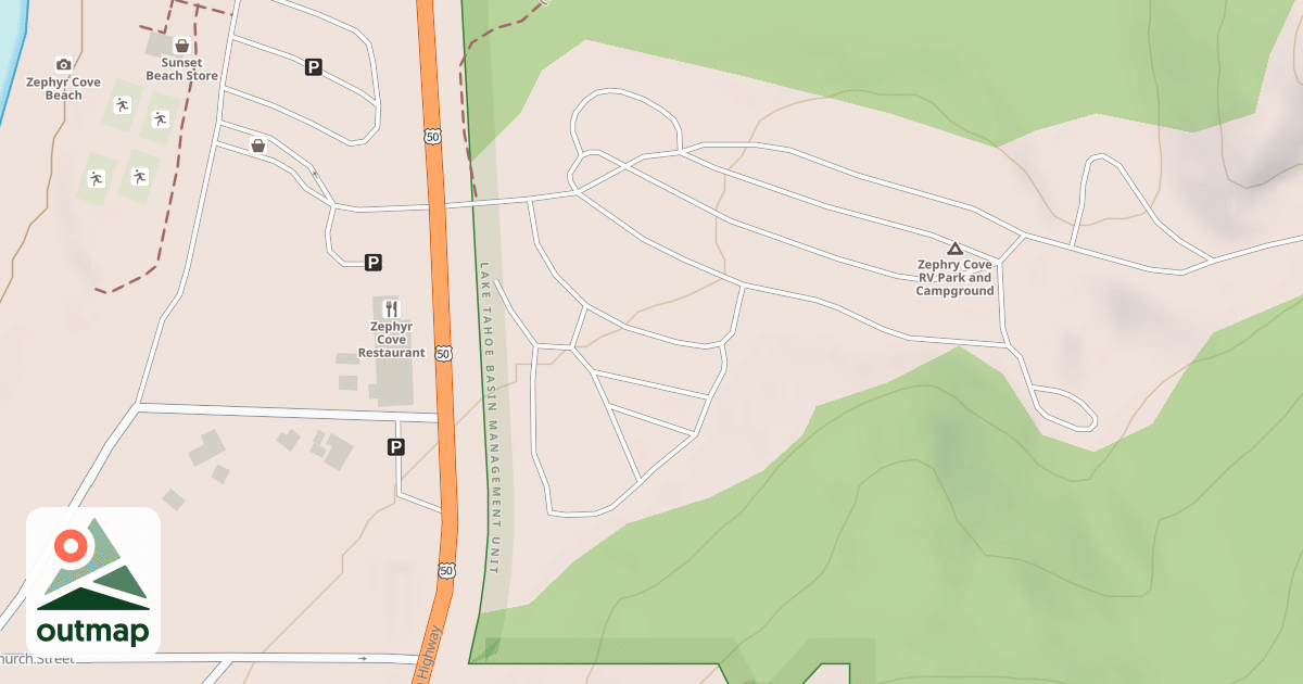 Map of CAMPGROUND SPUR B