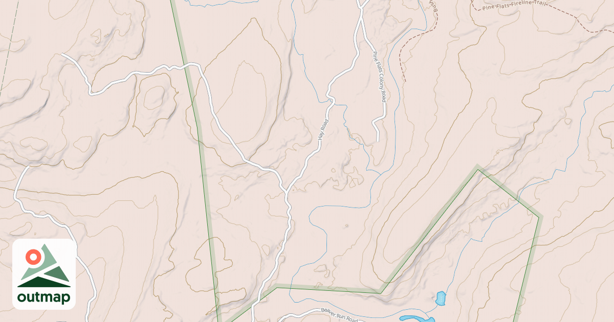 Map of Edgemere-Pecks Pond - Snowmobile Trails