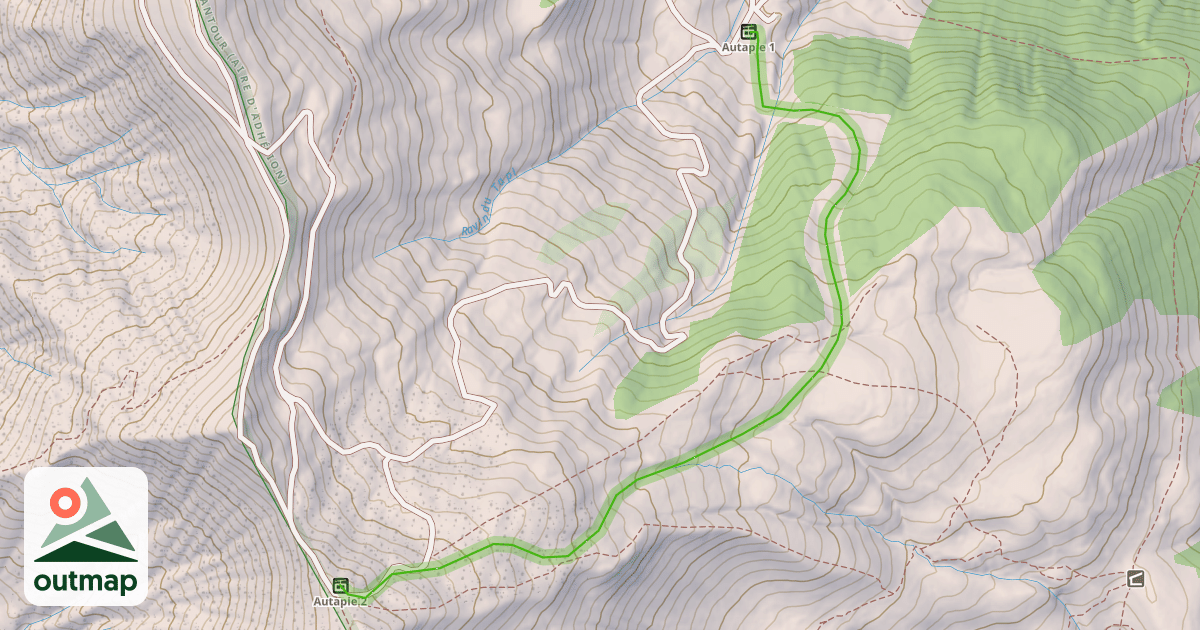 Map of Les Crêtes