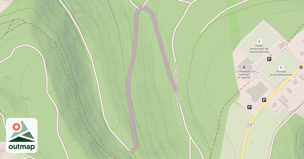 Map of Route Forestière du Mailaenderberg