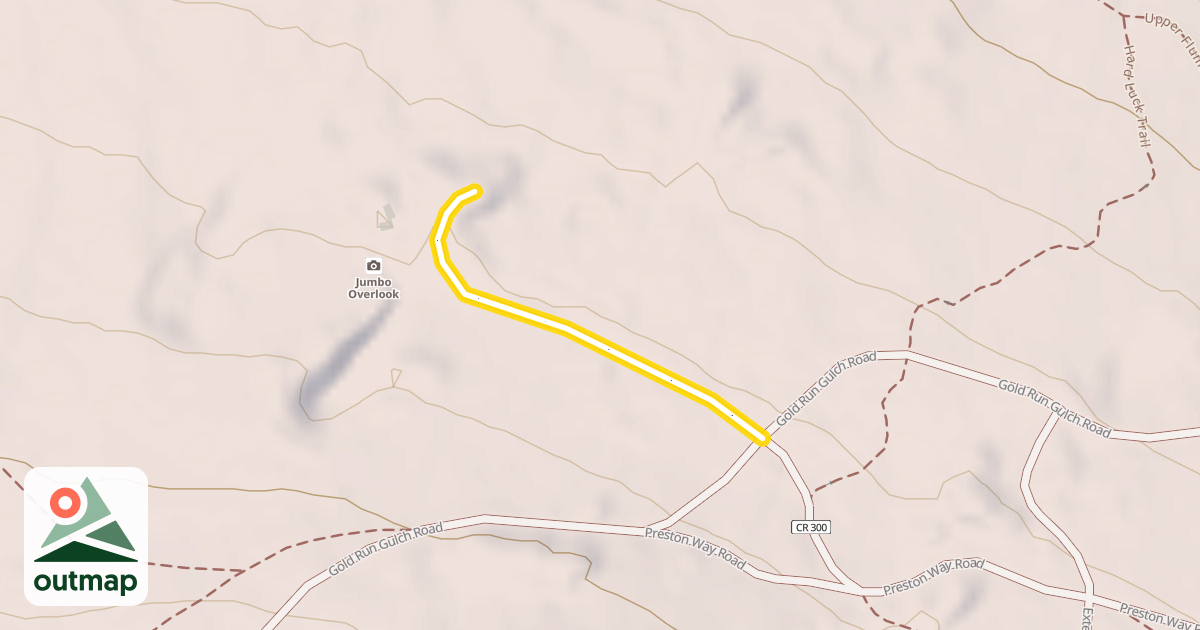 Map of Jumbo Mine Road