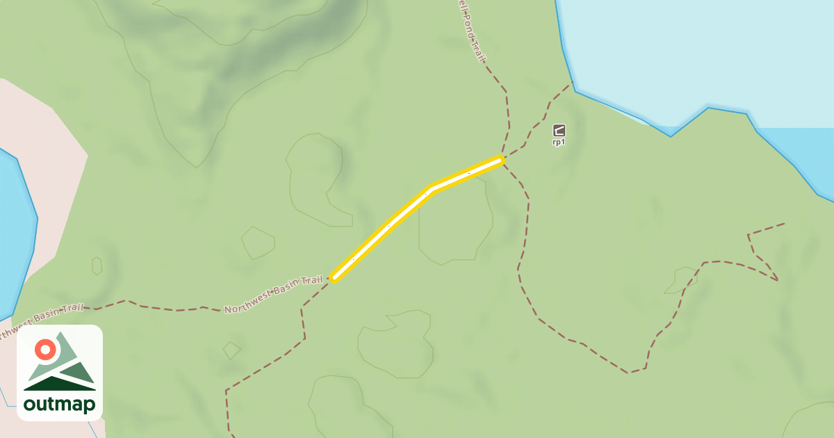Map of Russell Pond Trail