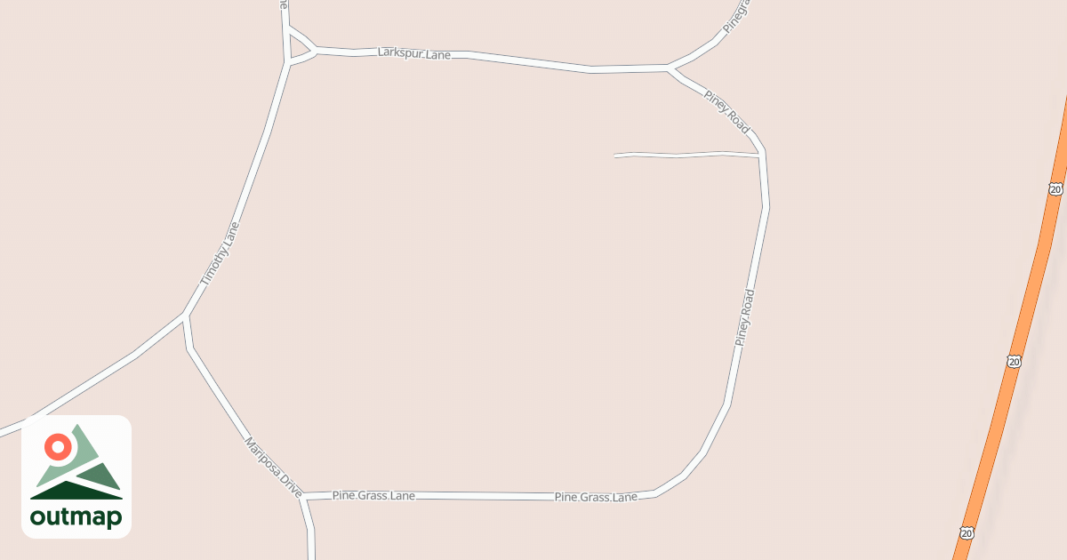 Map of PINEY