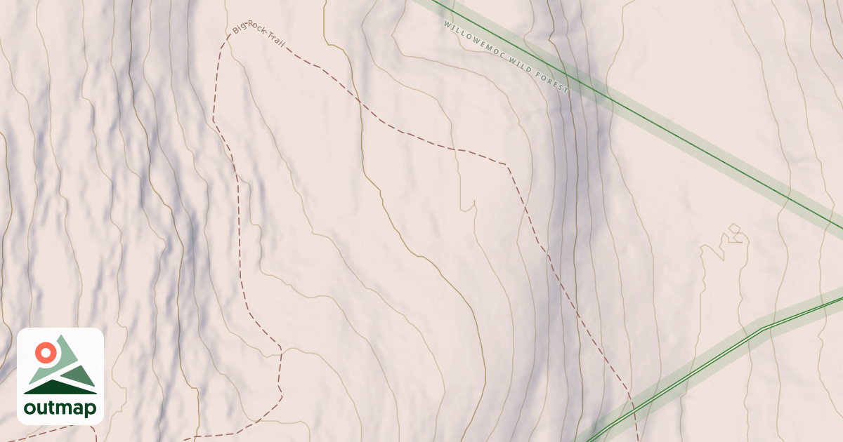 Map of Big Rock Trail
