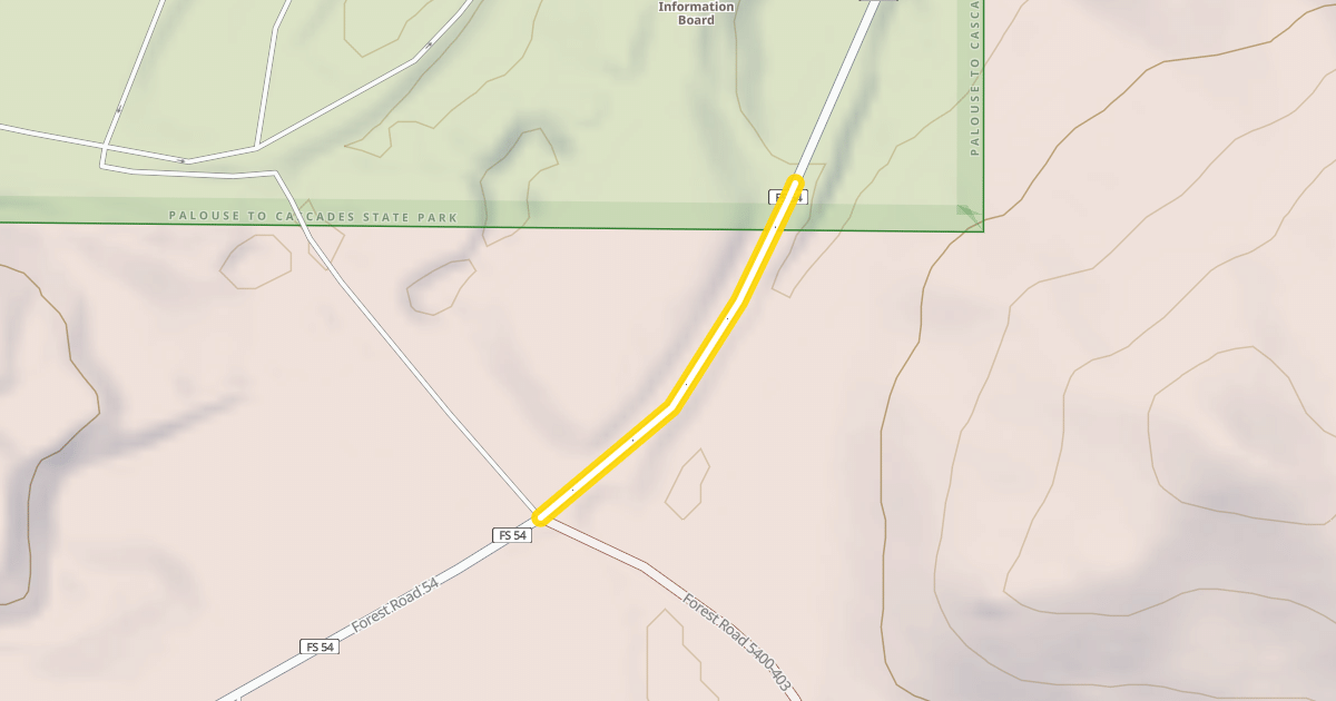 Map preview of Forest Road 54