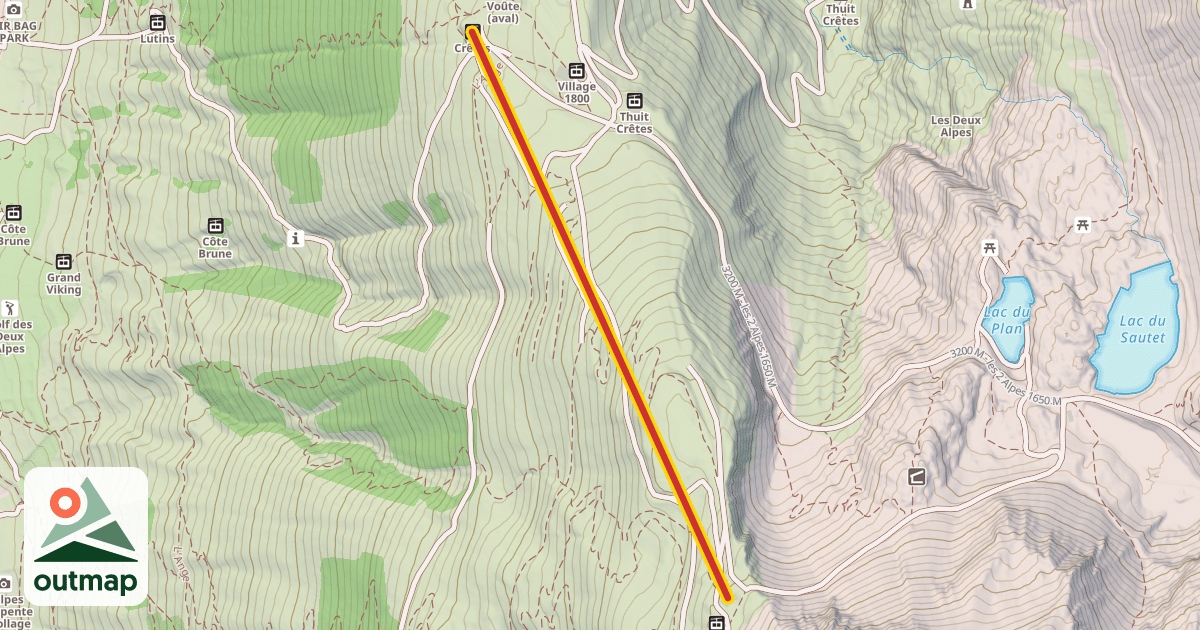Map of Crêtes