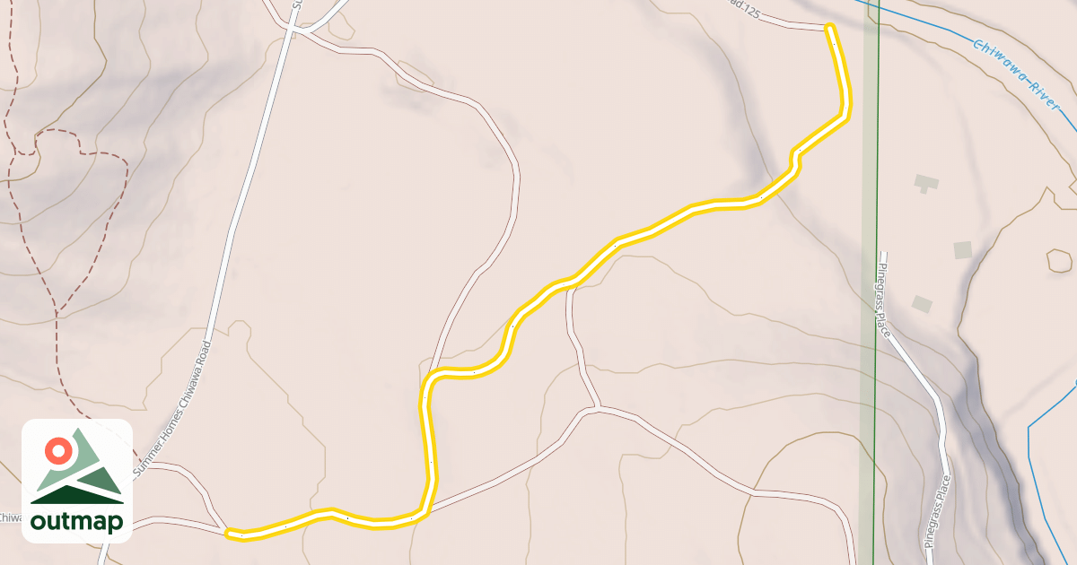 Map of Forest Road 127