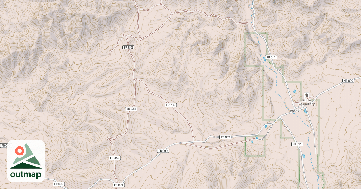 Map of COVE MTN