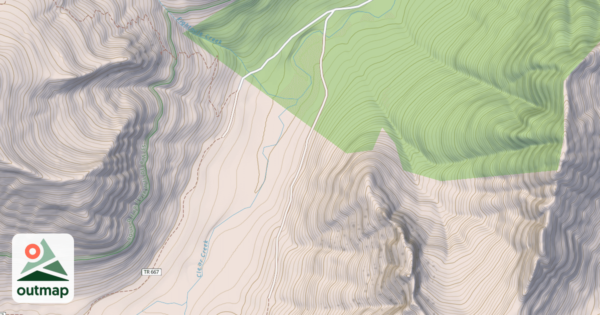 Map of CLEAR CREEK