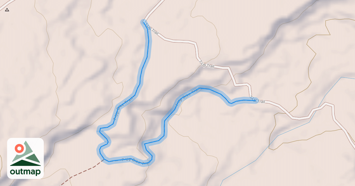 Map of 7-Up Bike Trail