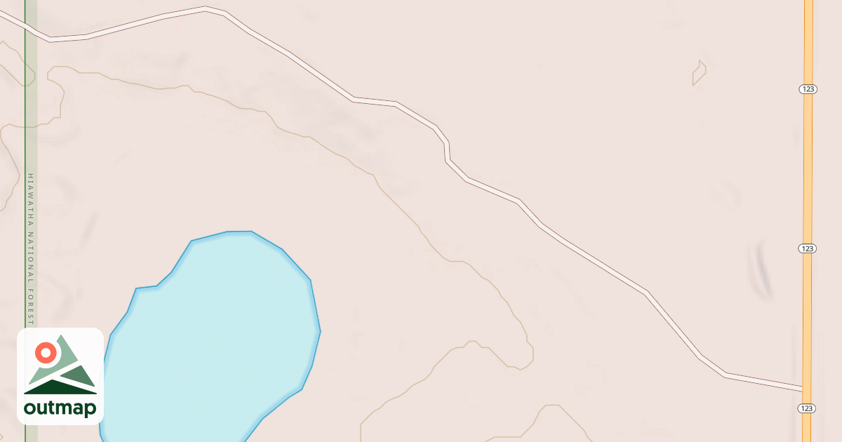 Map of DEER FOOT LAKE