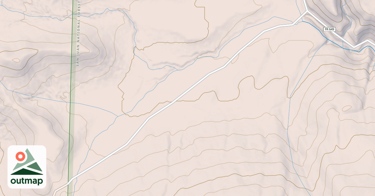 Map of BURNS CANYON B