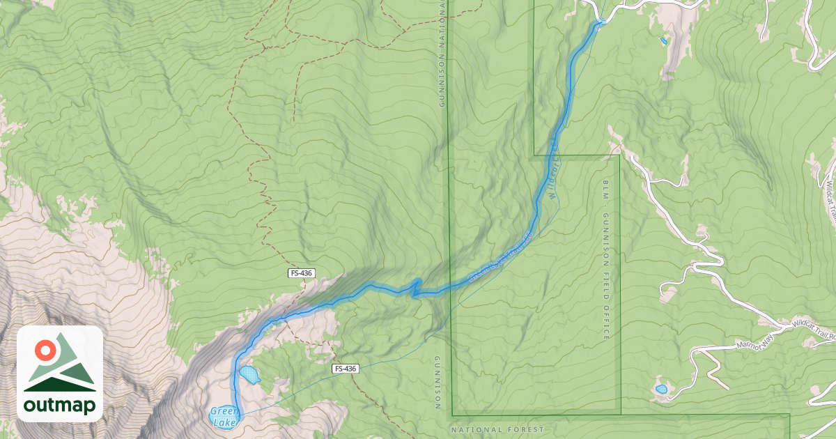 Map of Green Lake Trail 566