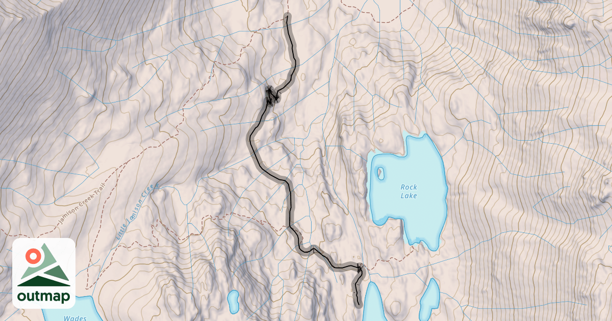 Map of Jamison Lake Trail