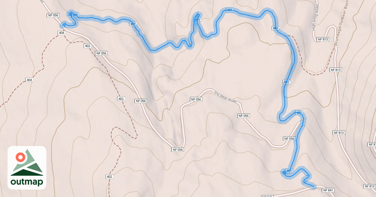 Map of Ditch Witch Trail