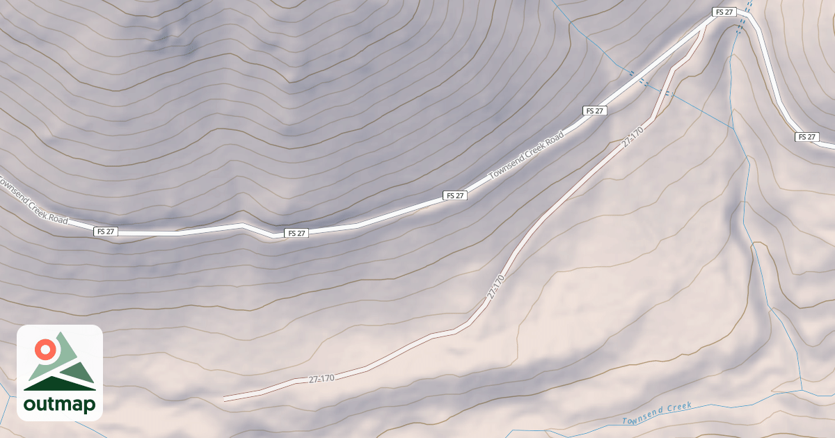 Map of USFS National Forest System Roads {BF2AEFC3-FDB3-4106-B475-F0F66E75E9D8}