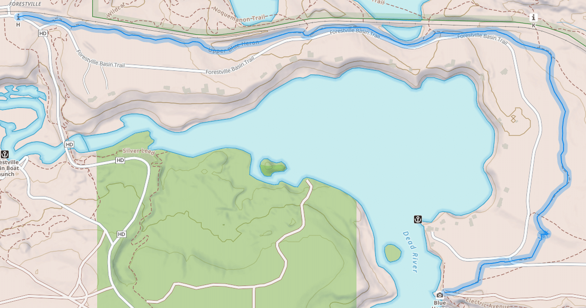 Map preview of Upper Blue Heron