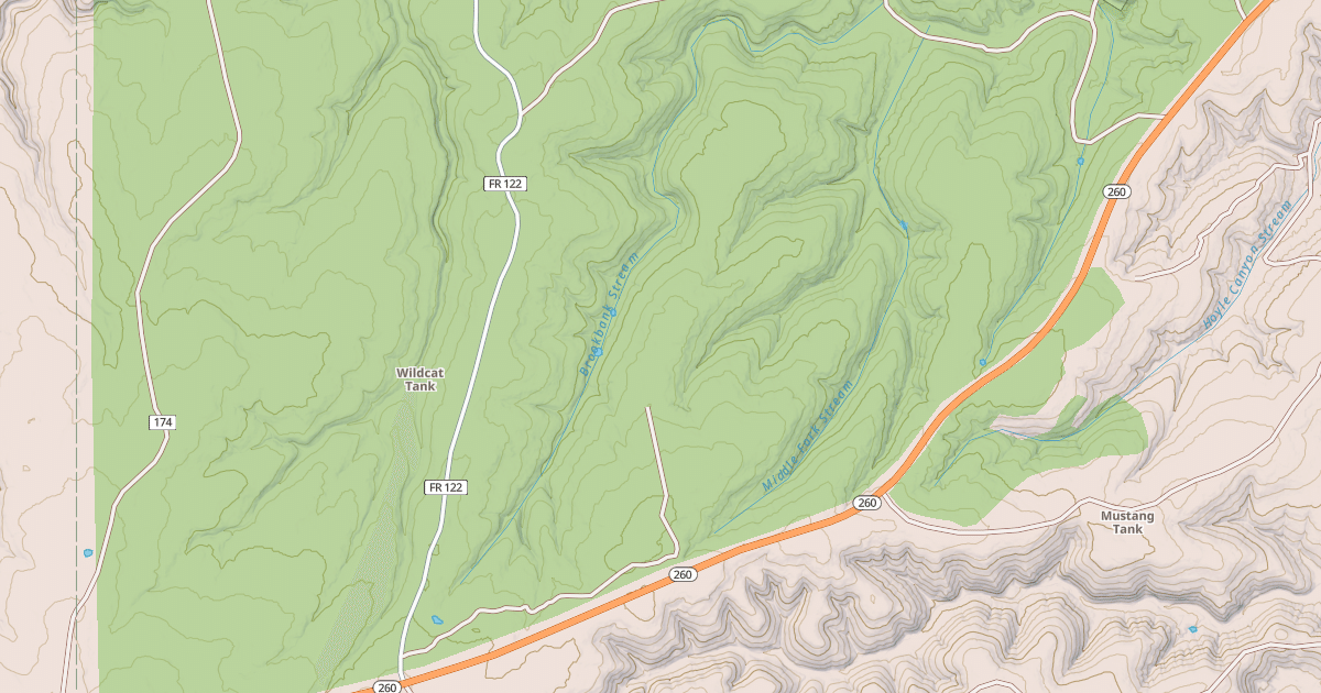 Map preview of USFS National Forest System Roads {227A5AB8-B847-4061-8EAF-1D7AF595A47B}