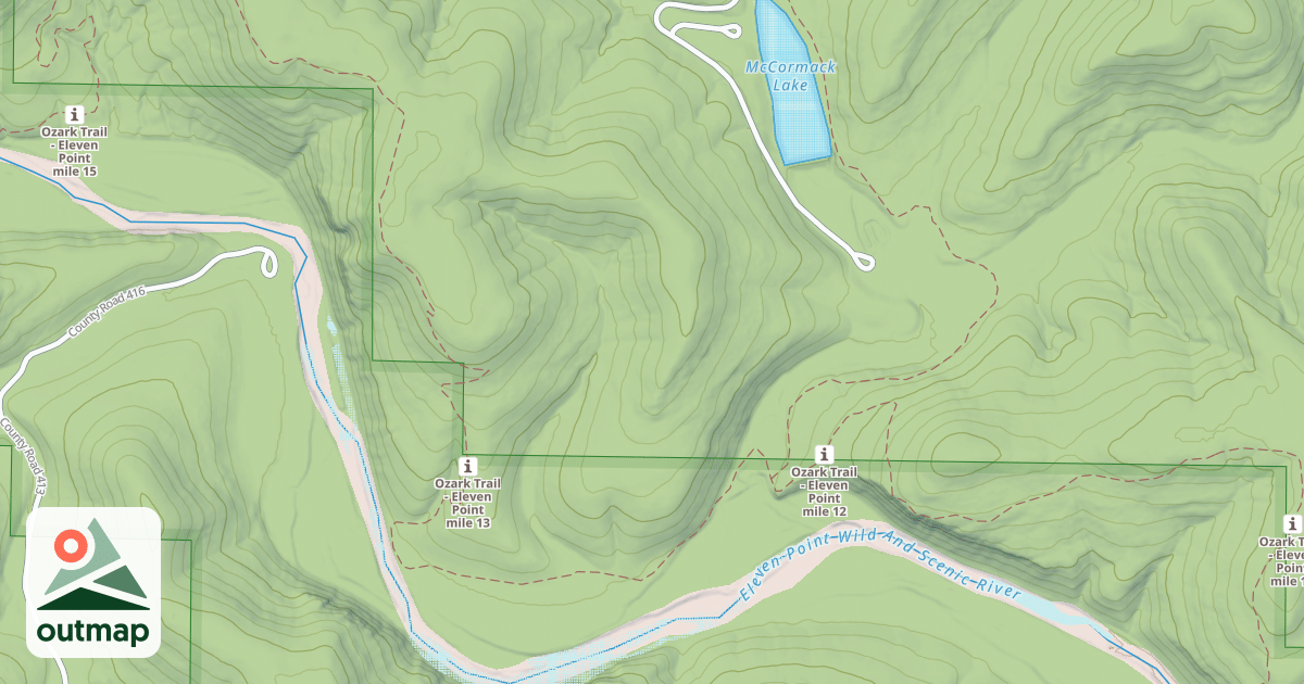 Map of BOOM HOLE ACCESS