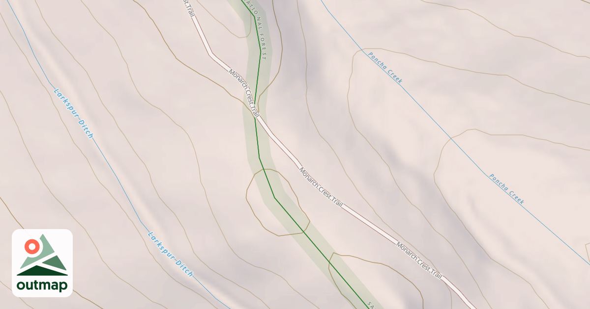 Map of COLORADO TRAIL