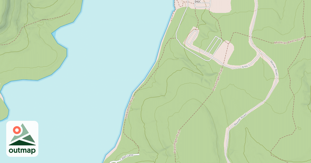 Map of Prince Gallitzin State Park Trails