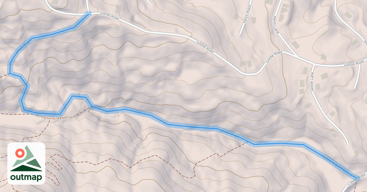 Map of Inlet Trail