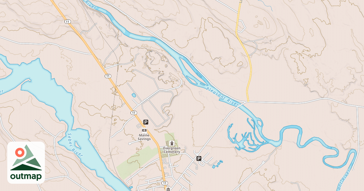 Map of Maine Statewide ATV Trails 38