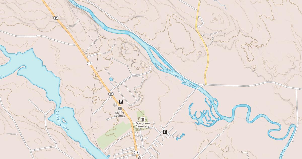 Map preview of Maine Statewide ATV Trails 38