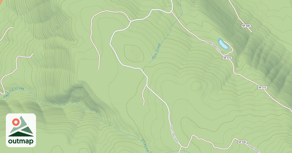 Map of HORN CREEK ROAD