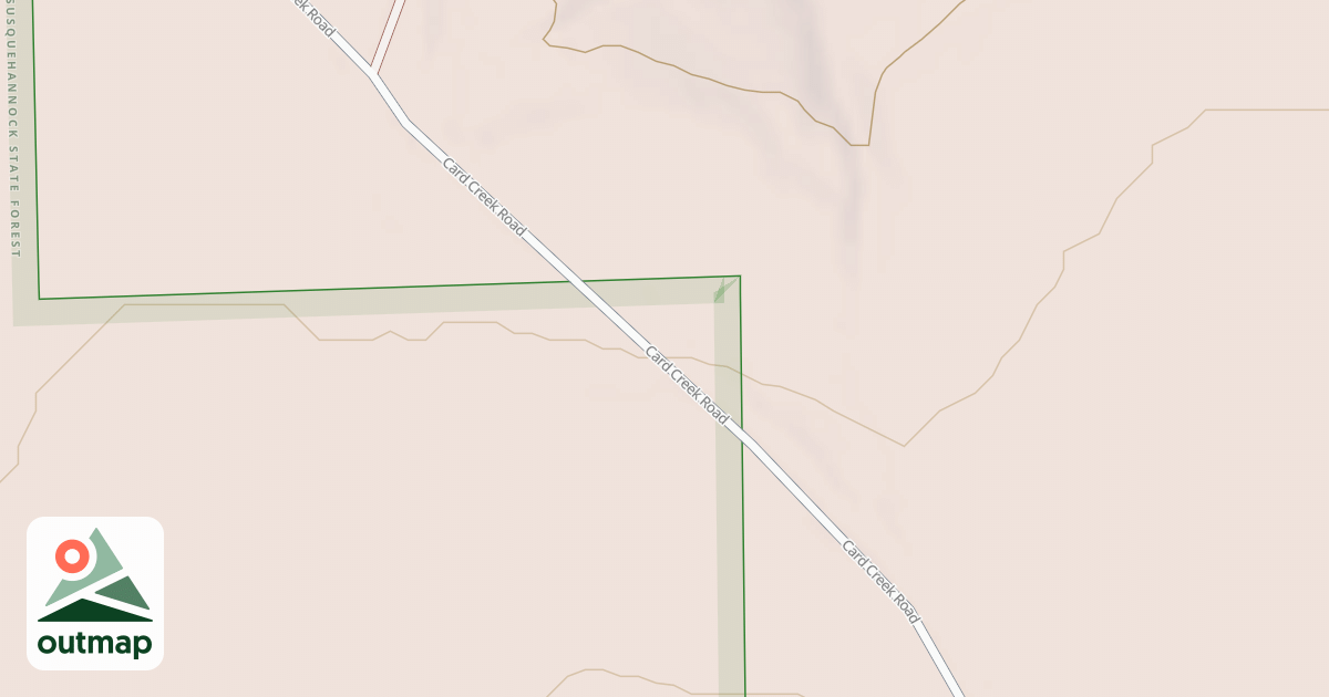 Map of Susquehannock State Forest Snowmobile Trails