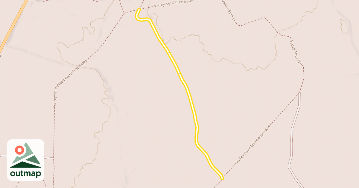 Map of Valley Spur (W)