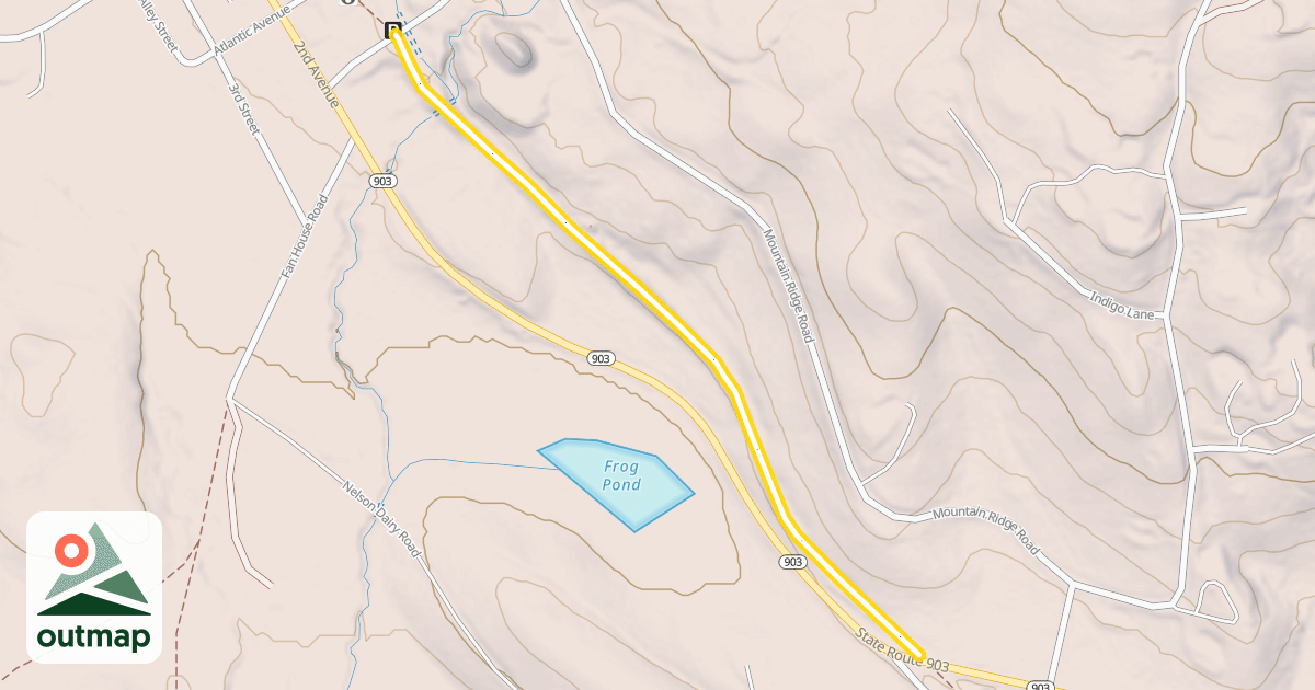 Map of Coal Mines Trail