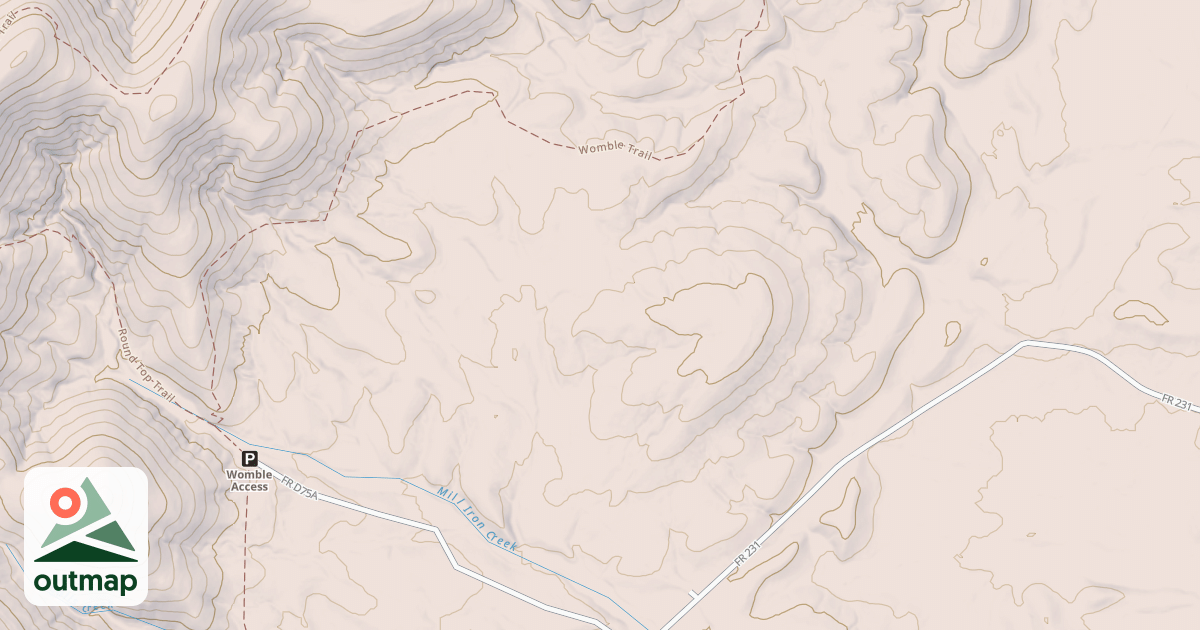 Map of MILL IRON WEST