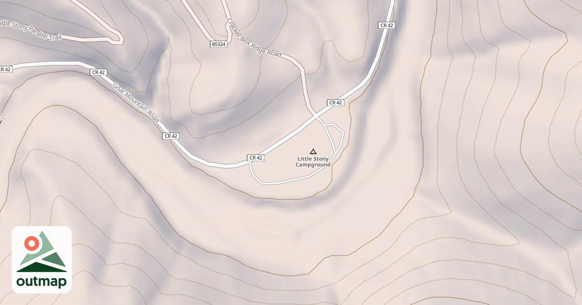 Map of LITTLE STONEY CAMPGROUND