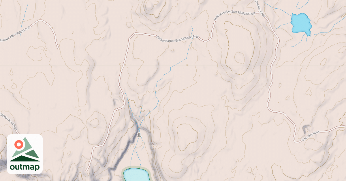 Map of HALIBUT HARBOR EAST  1520030