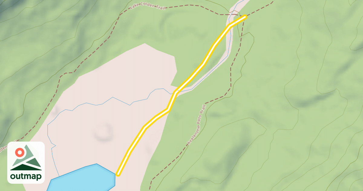 Map of Lake Colden Ski Trail