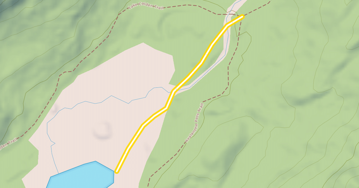 Map preview of Lake Colden Ski Trail