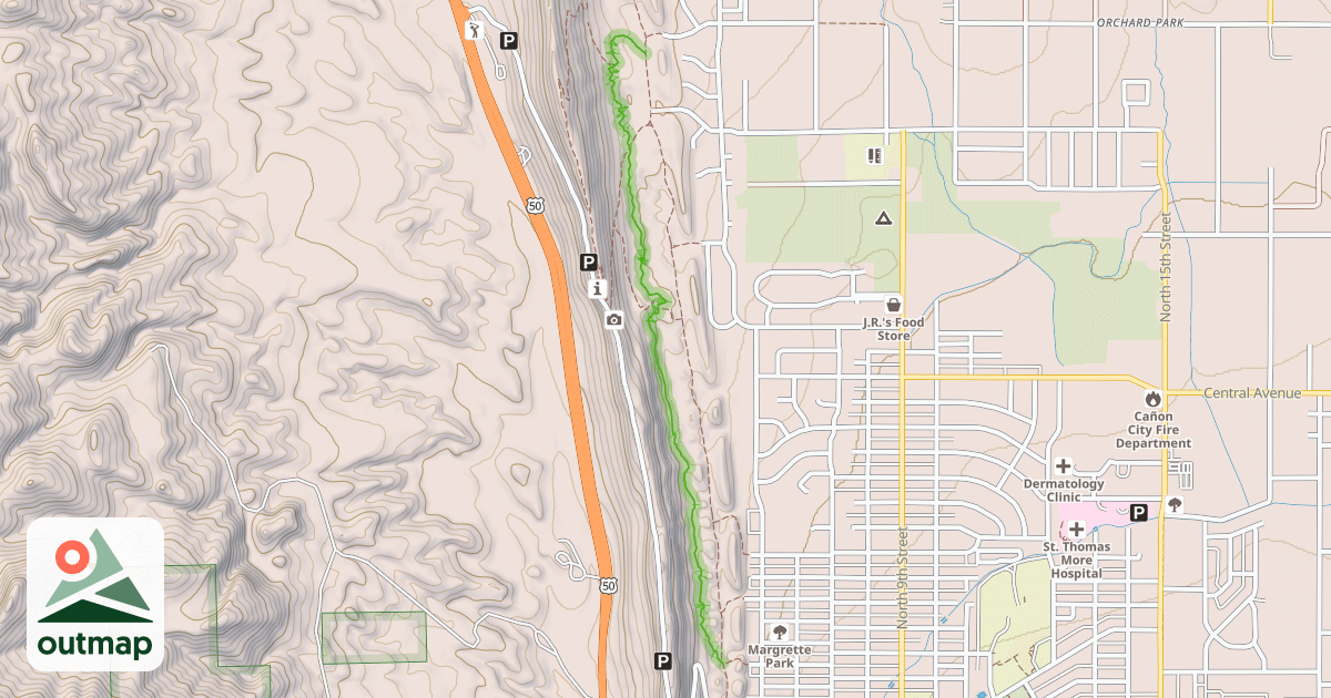 Map of Graneros Trail
