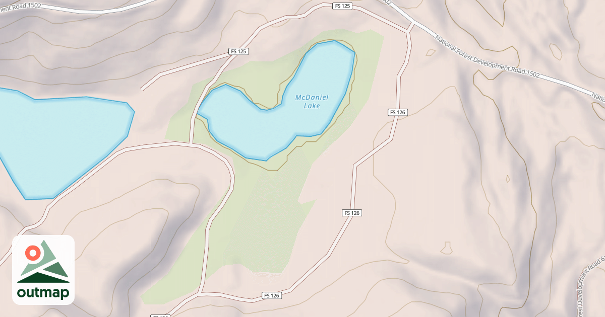 Map of MCDANIEL LAKE CG 2