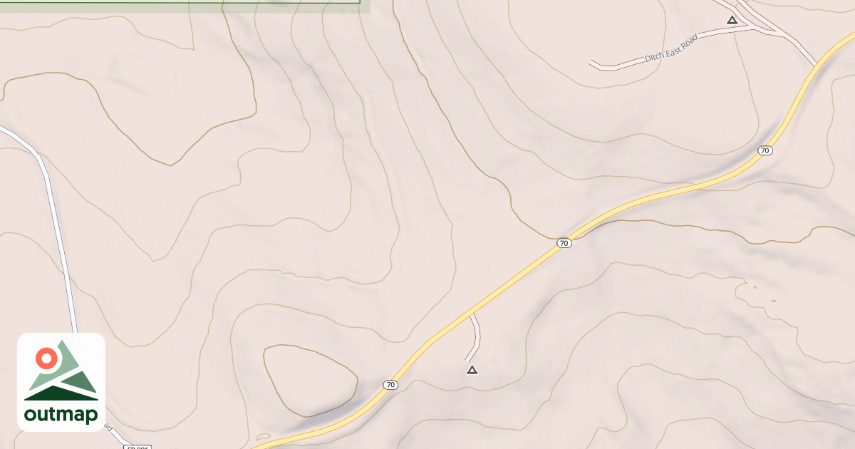 Map of DITCH EAST