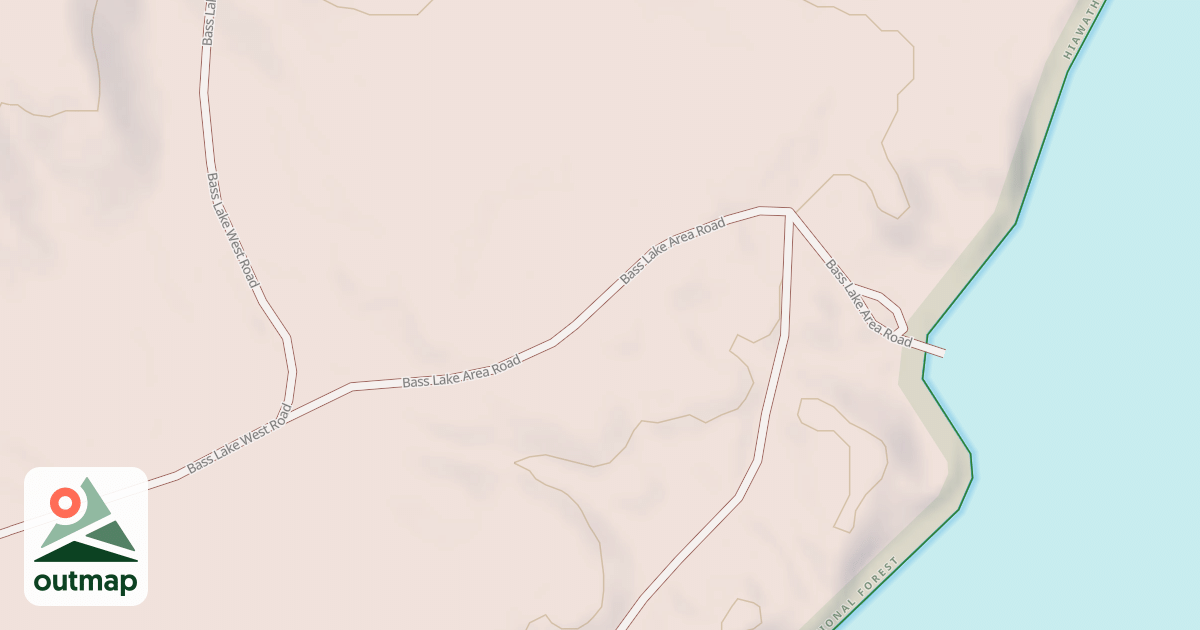 Map of BASS LAKE AREA