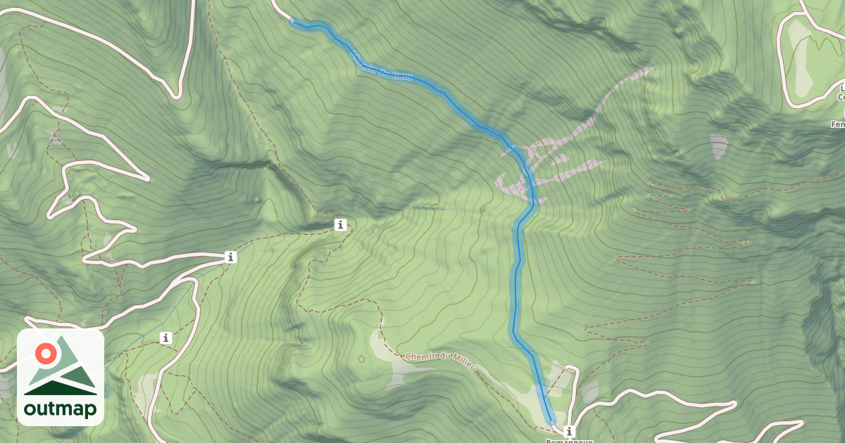 Map of Chemin du Haut