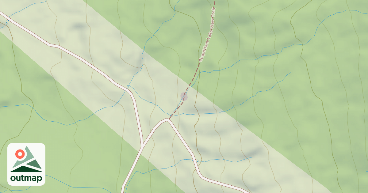 Map of Coquitlam Lake View Trail