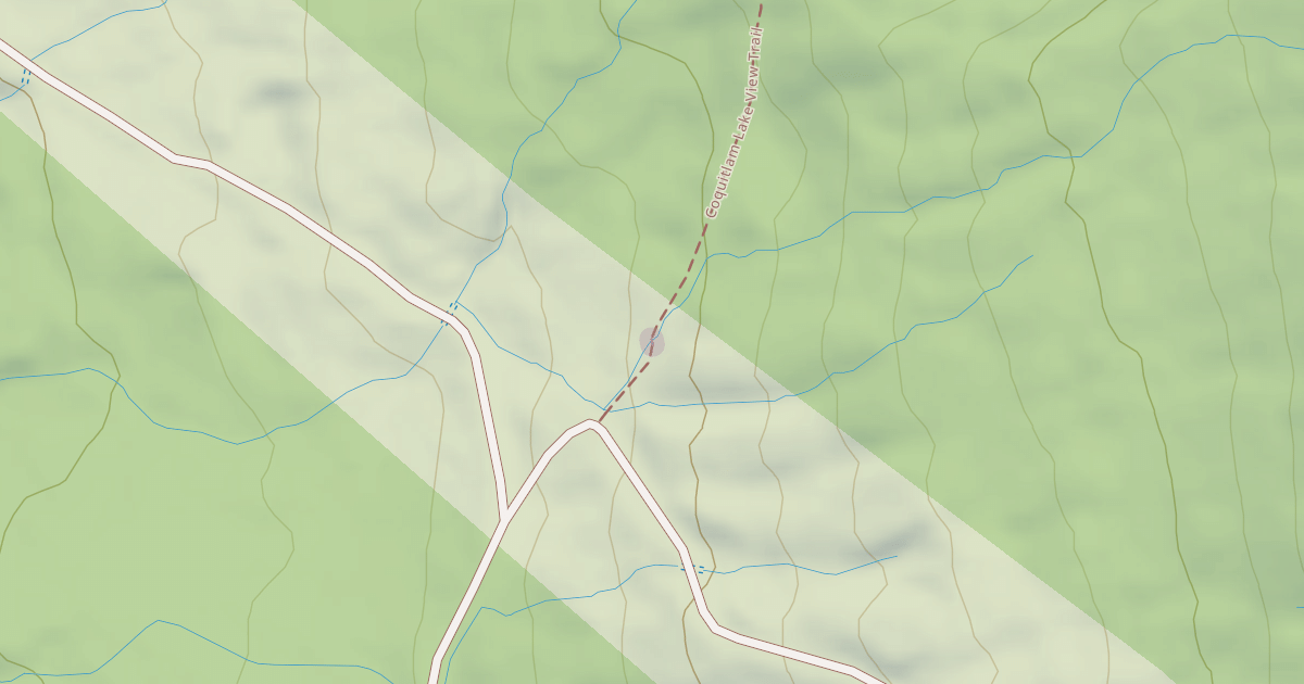 Map preview of Coquitlam Lake View Trail