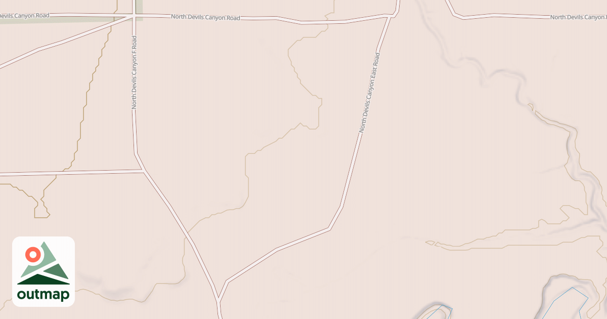 Map of NORTH DEVILS CANYON E