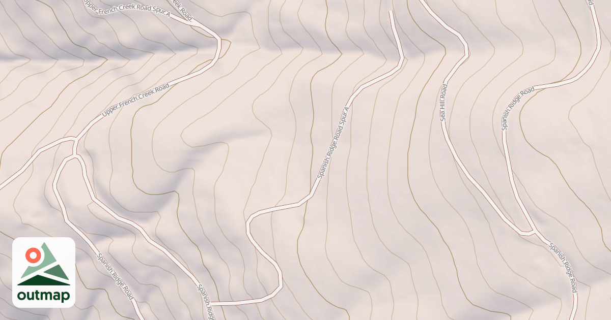Map of SPANISH RIDGE SPUR A